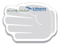 Sticky Notes: 4 inch x 3 inch Hand Shaped Sticky Notes